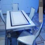 4 Seaters Marble Versace Dining Set