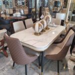 6 Seaters Exclusive Marble Dining Set