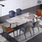 6 Seaters Modern Unique Dining Set