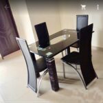 998 Open Glass Dining Set
