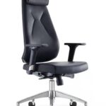 Executive Office Swivel Chair With Headrest And Adjustable Handle