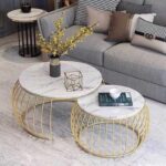 Extendable Marble Centre Table