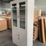 Half Glass Half Metal Filing Cabinet