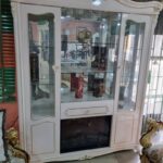 Modern Wine Bar Cabinet With Fireplace
