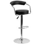 Round Seat Adjustable Bar Stool Chair