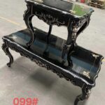 Royal Designed Wooden Centre Table With 2 Sides Tables